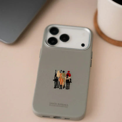 iPhone 17 Pro Max Santa Barbara Justin Series Leather Case with Magsafe - Gray