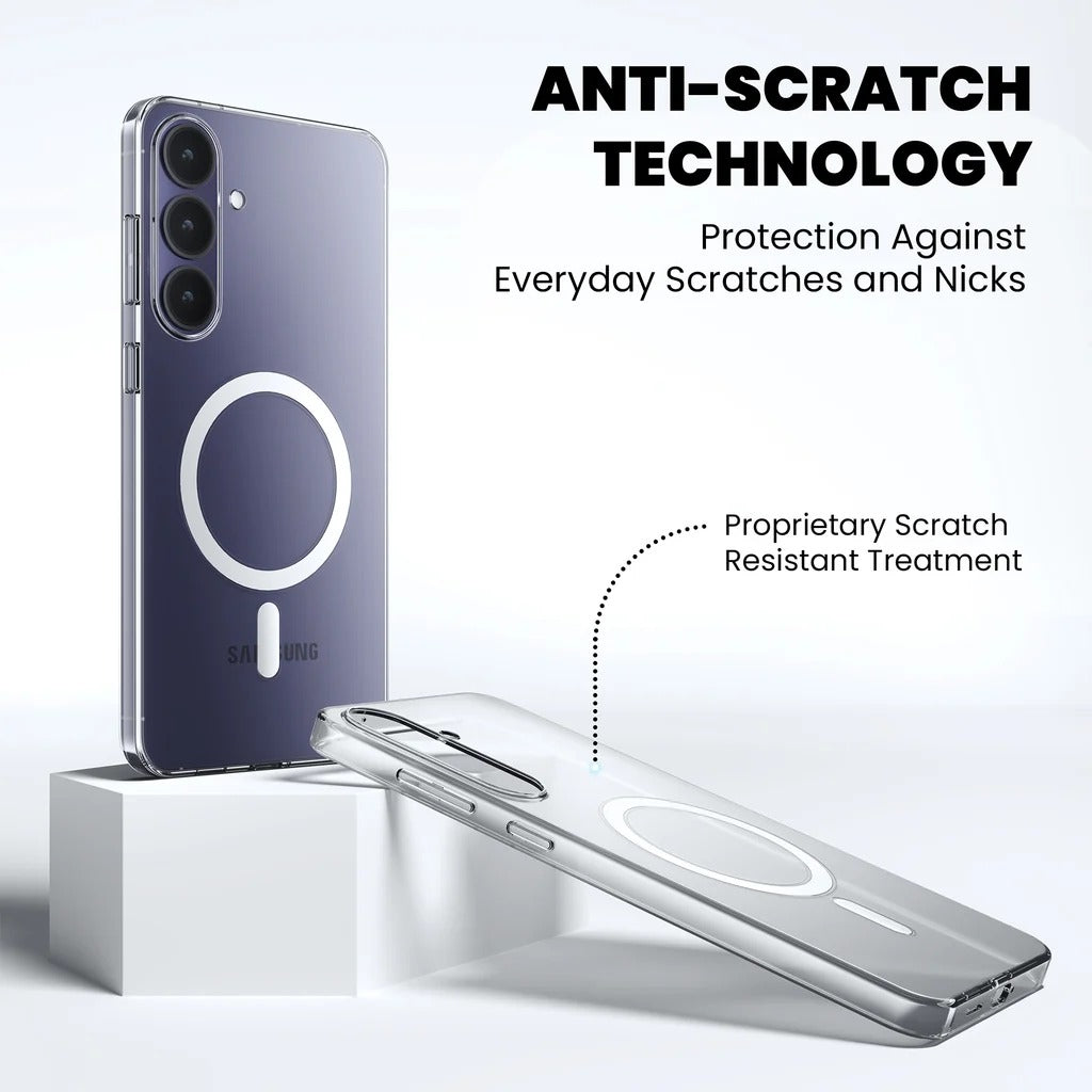 Samsung Galaxy S25 Ultra Anti Yellowing Cristal Clear Transparent Case with Magsafe