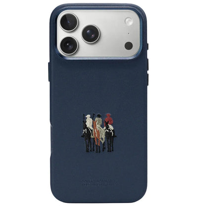 iPhone 17 Pro Max Santa Barbara Justin Series Leather Case with Magsafe - Blue