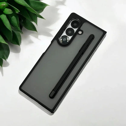 Samsung Galaxy Z Fold7 Smoke Shockproof Protection Case with Stylus - Smoke