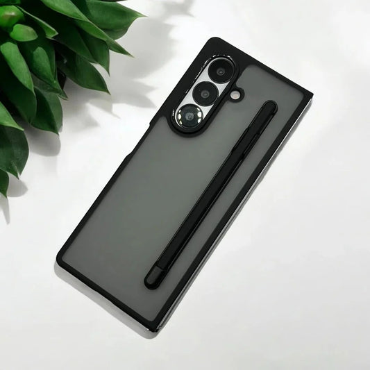 Samsung Galaxy Z Fold7 Smoke Shockproof Protection Case with Stylus - Smoke