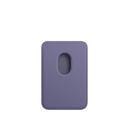 Leather MagSafe Wallet – Slim Magnetic Card Holder for iPhone - Wistaria