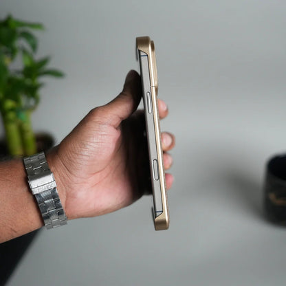 iPhone 17 Pro Aero Flex Metallic Leather MagSafe Case with Aroma - Brown