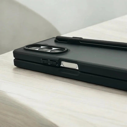 Samsung Galaxy Z Fold7 Smoke Shockproof Protection Case with Stylus - Smoke