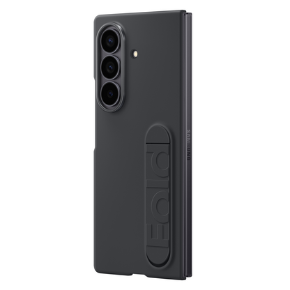 Samsung Galaxy Z Fold 7 Matte Skin Feel PC Hard Case with Kickstand - Black
