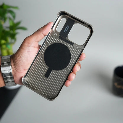 iPhone 17 Pro Aero Flex Metallic Leather MagSafe Case with Aroma - Brown