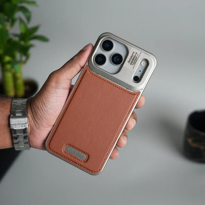 iPhone 17 Pro Aero Flex Metallic Leather MagSafe Case with Aroma - Brown