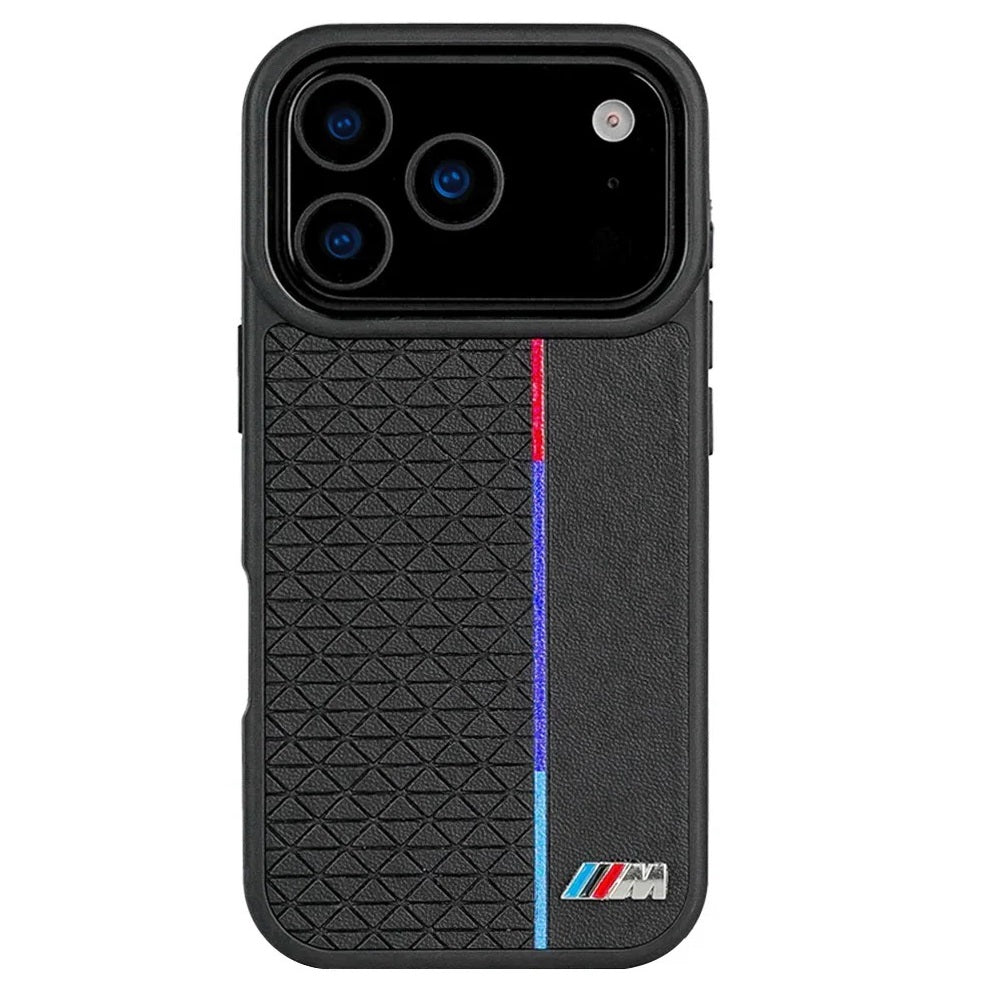 iPhone 17 Pro Case BMW M Sport Performance Series Leather Back Cover