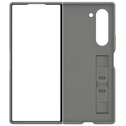 Samsung galaxy Z Fold7 Skin Feel Matte Case with Silicon Band & Stand - White