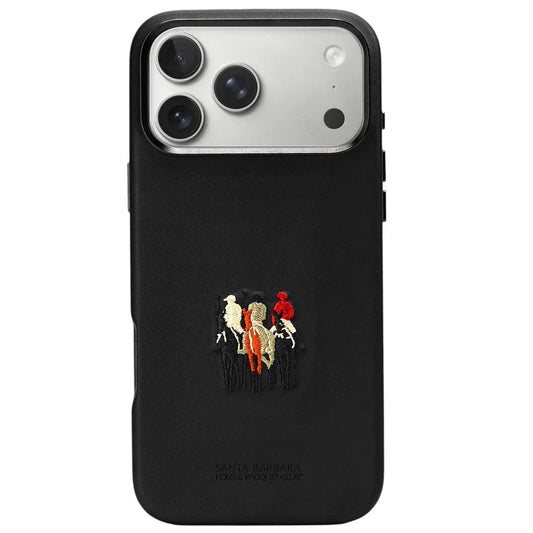 iPhone 17 Pro Santa Barbara Justin Series Leather Case with Magsafe - Black