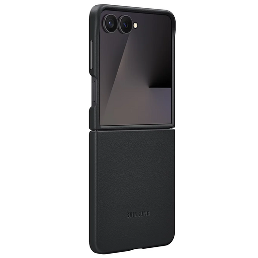 Samsung Galaxy Z Flip7 Leather Protective Shell Cover Back Cover - Blue