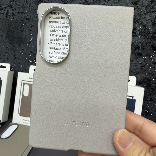 Samsung Z Fold8 Leather Case, Kindsuit Slim Leather Back Cover