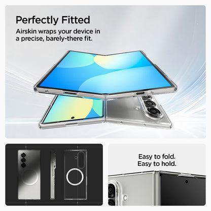Samsung Galaxy Z Fold7 Cristal Clear Magnetic Magsafe Case - Transparent