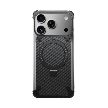 iPhone 17 Pro Metal Carbon Case with Stand and Magsafe