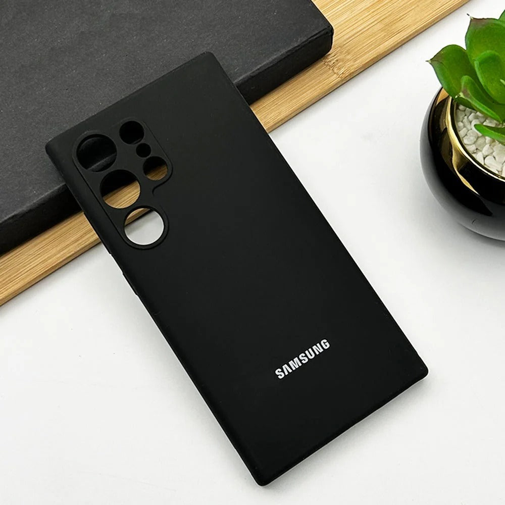 Samsung Galaxy S24 Ultra Liquid Silicon Case With Logo