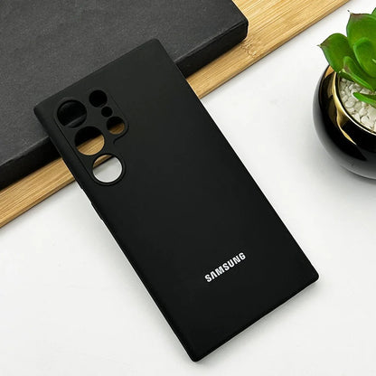 Samsung Galaxy S24 Ultra Liquid Silicon Case With Logo