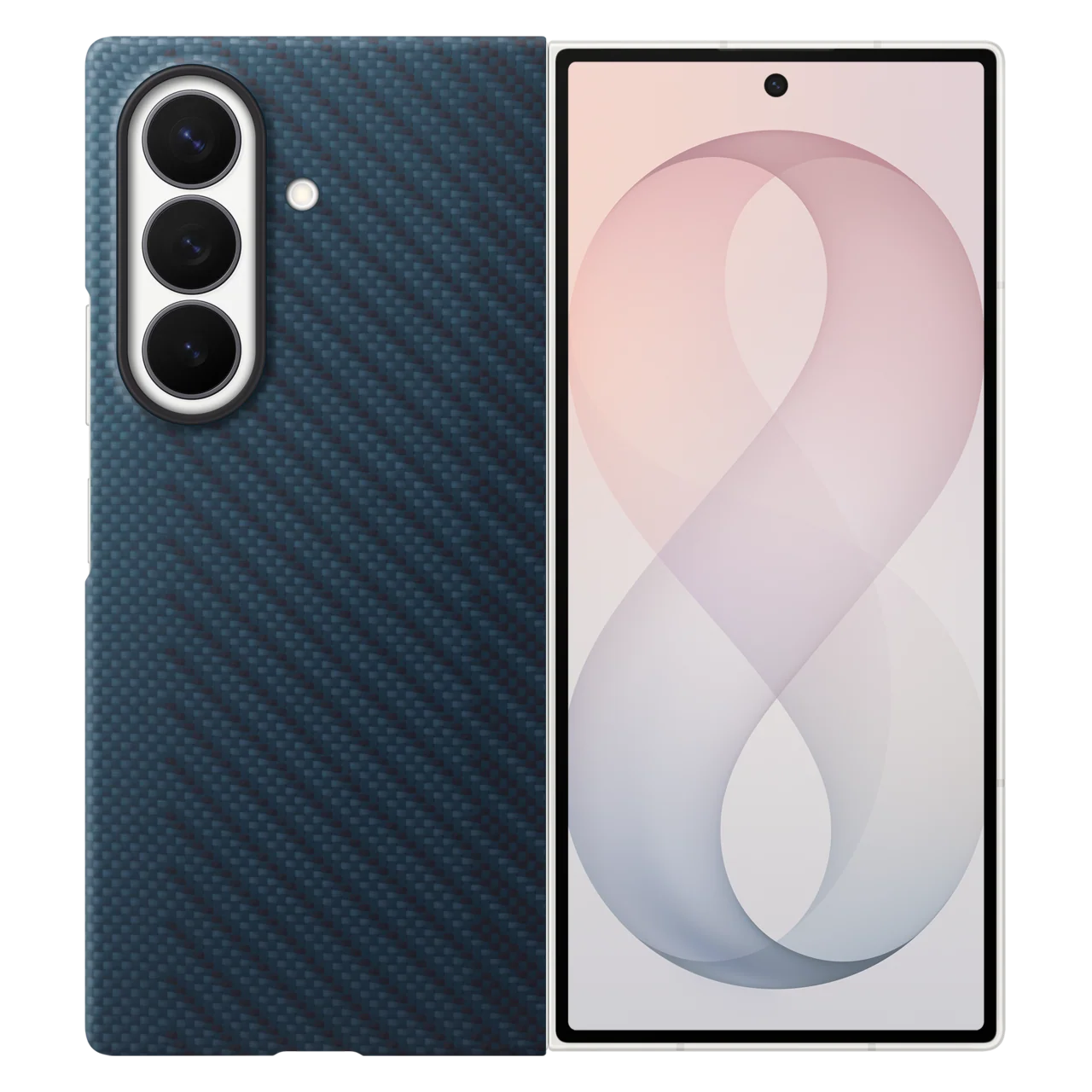Samsung Z Fold8 Ultra Carbon Case, 0.8mm Slim Carbon Fiber Cover with Magsafe and Logo