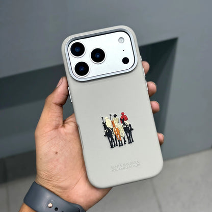 iPhone 17 Pro Max Santa Barbara Justin Series Leather Case with Magsafe - Gray