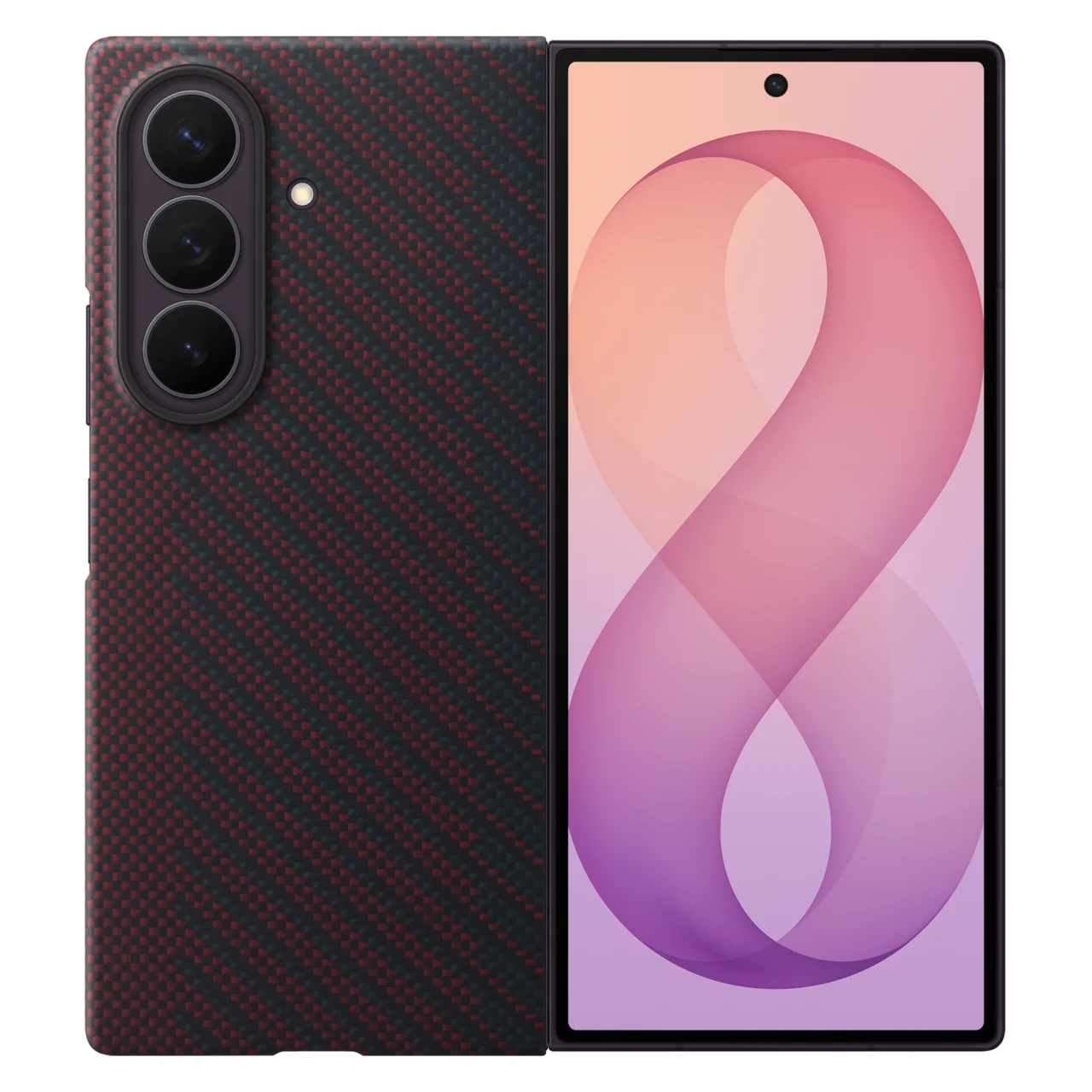 Samsung Z Fold8 Ultra Carbon Case, 0.8mm Slim Carbon Fiber Cover with Magsafe and Logo