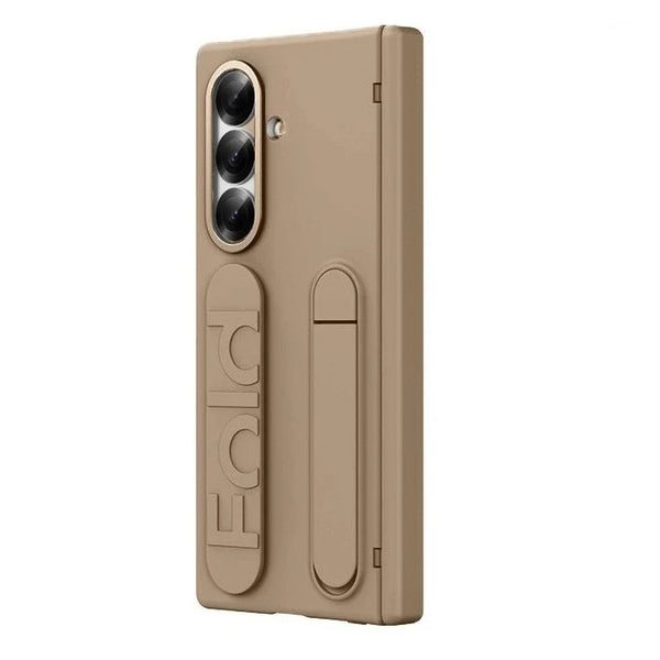 Samsung Z Fold8 Ultra Silicon Skin Feel Band Strip & Kickstand Case with Hinge Protection