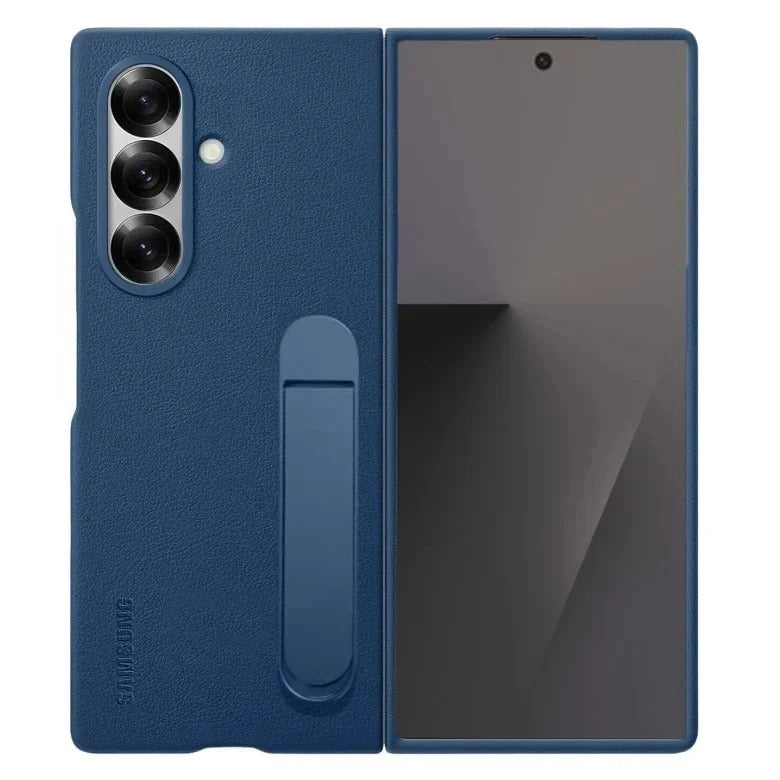 Samsung Z Fold8 Ultra Leather Case, Kindsuit Leather Cover with Kickstand