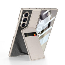 Samsung Z Fold 6 GKK Luxury Wallet Card Holder Stand Leather Case WIth Glass Protector