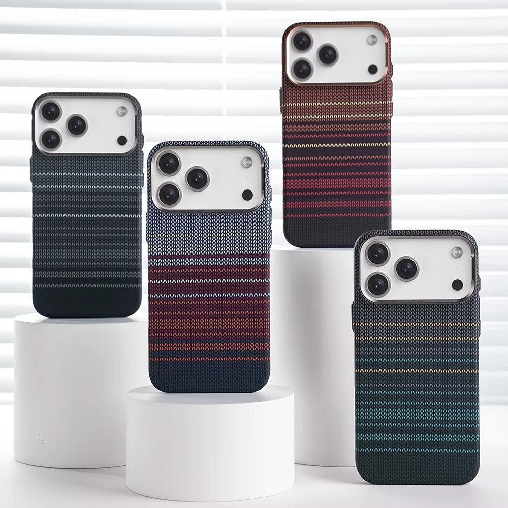 iPhone 17 Pro 0.8mm Ultrathin Carbon Fiber Texture Case with Magsafe - Blue