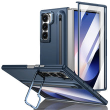 Samsung Galaxy Z Fold 7 Skin Feel Case with Metal Stand, S Pen & Front Glass