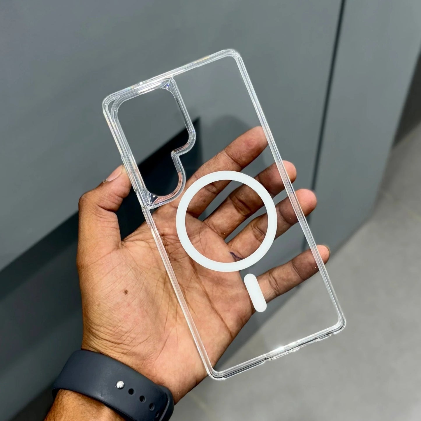 Samsung Galaxy S25 Ultra Kuvete High Quality Clear Case with Magsafe - Tranparent
