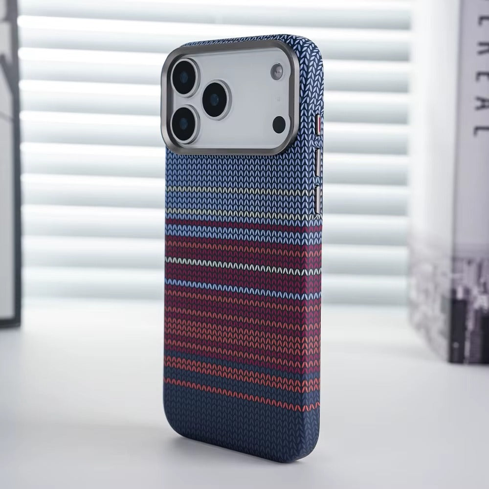 iPhone 17 Pro 0.8mm Ultrathin Carbon Fiber Texture Case with Magsafe - Blue