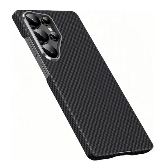 Samsung Galaxy S25 Ultra Ultraslim Lightweight Carbon Fiber Textures Case with Magsafe - Black