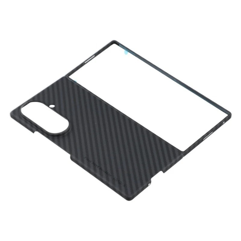 Samsung Z Fold8 Ultra Carbon Fiber Case, X-level 0.6mm Thin Carbon Fiber Back Cover - Black