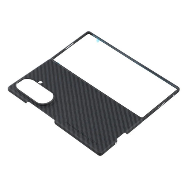 Samsung Z Fold8 Ultra Carbon Fiber Case, X-level 0.6mm Thin Carbon Fiber Back Cover - Black