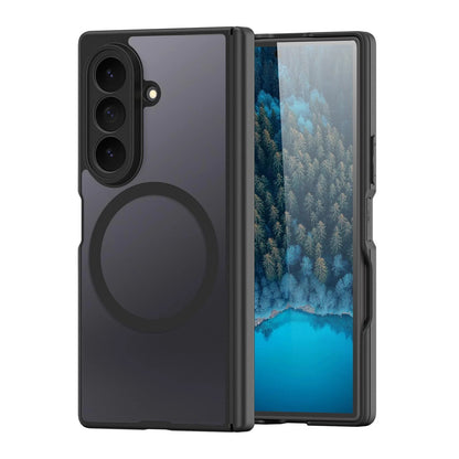 Samsung Z Fold8 Ultra Skin Feel Smoke, Dual Central Axis Magsafe Case with Hinge Protection