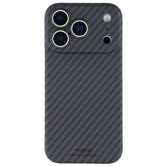 iPhone 17 Pro Max X-LEVEL 0.6mm Carbon Fiber Case with Magsafe - Black