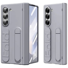 Samsung Galaxy Z Fold 6 Skin Feel Case with Silicon Band, Stand & HInge Protection