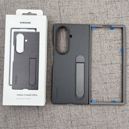 Samsung Z Fold8 Ultra Leather Case, Kindsuit Leather Cover with Kickstand