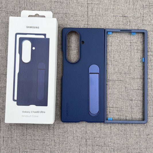 Samsung Z Fold8 Ultra Leather Case, Kindsuit Leather Cover with Kickstand