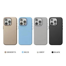 iPhone 15 Pro Business Series Genuine Leather Case with Magsafe - Titanium Gray