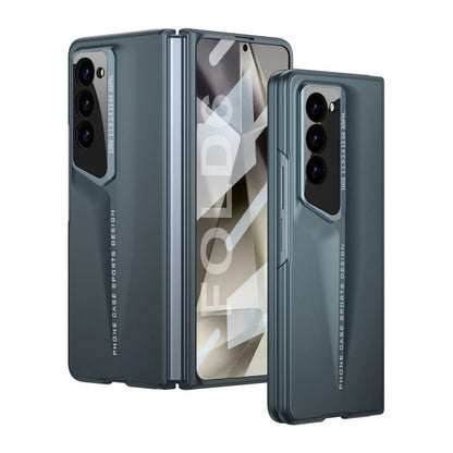 Samsung Galaxy Z Fold 6 Ultrathin Car Style PC Case with Camera & Front Glass Protection
