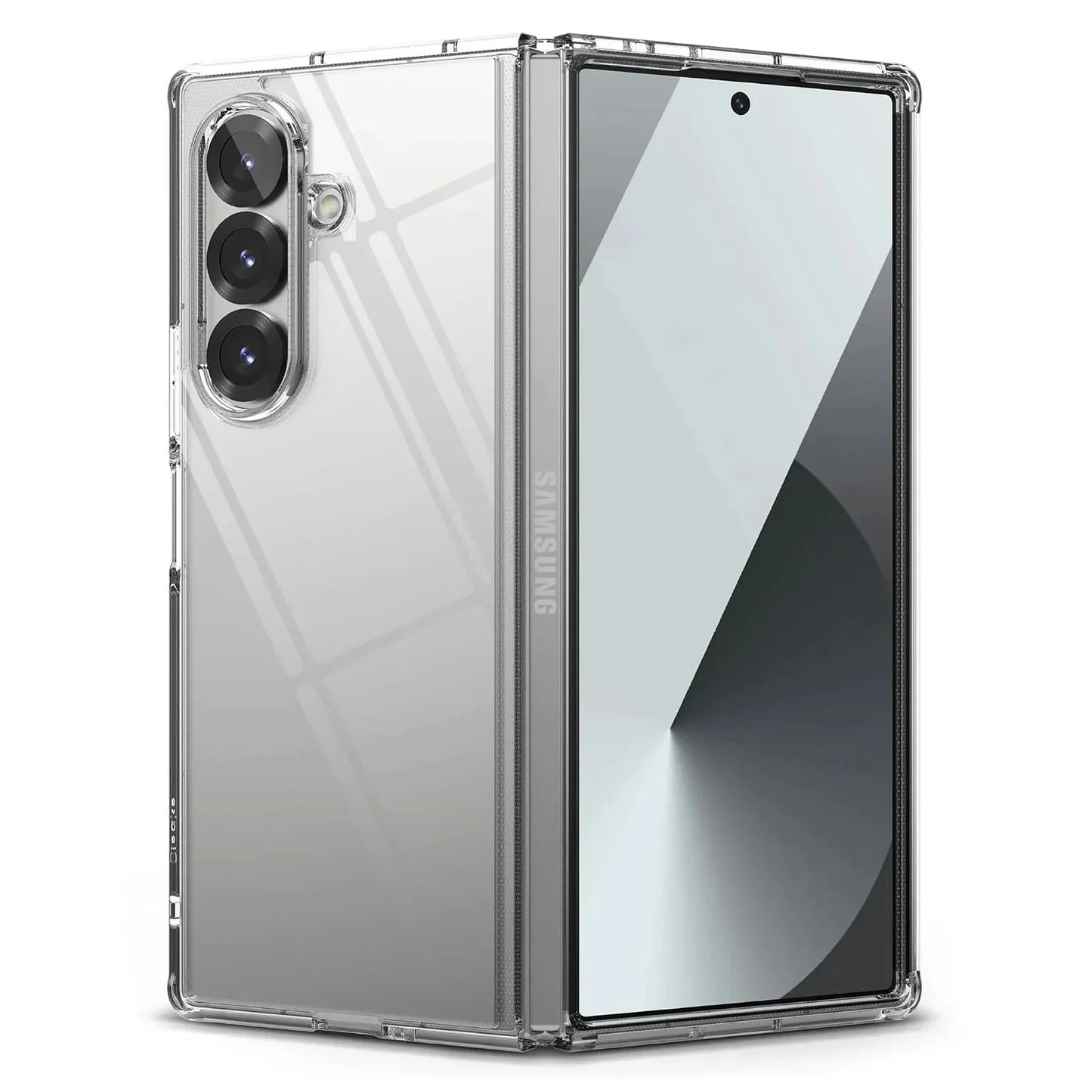 Samsung Z Fold8 Ultra Transparent Case, Crystal Clear Soft TPU Raised Corner Edges