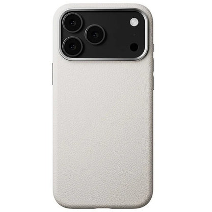 iPhone 17 Pro Max Business Style Leather Case with NFC Button