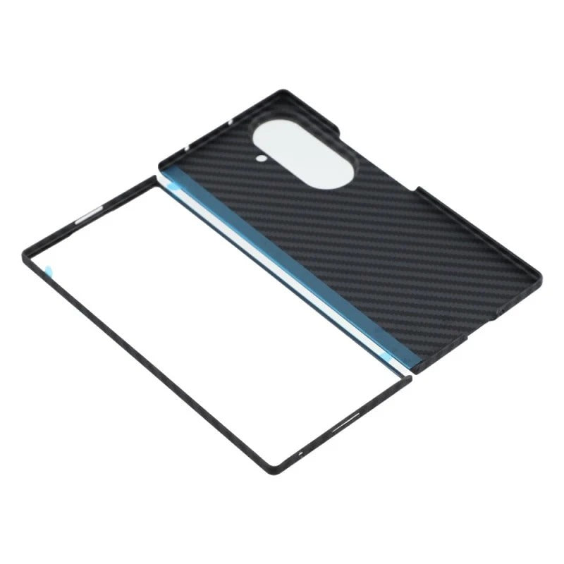 Samsung Z Fold8 Ultra Carbon Fiber Case, X-level 0.6mm Thin Carbon Fiber Back Cover - Black