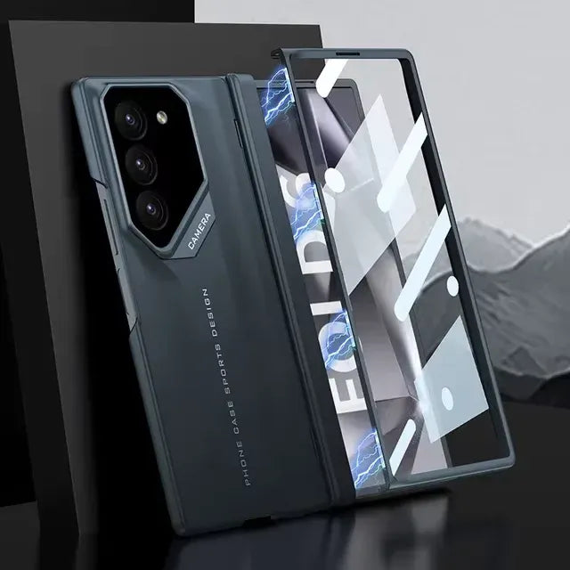 Samsung Galaxy Z Fold 6 GKK Raptor Pro Case with Camera Hinge & Front Glass Protection