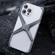 iPhone 15 Pro Rimless Metal Alloy Titanium Aluminum Bumper Case - Gray