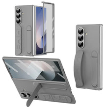Samsung Z Fold8 Ultra Skin Feel Silicon Case with Kickstand & Band in Built Front Glass