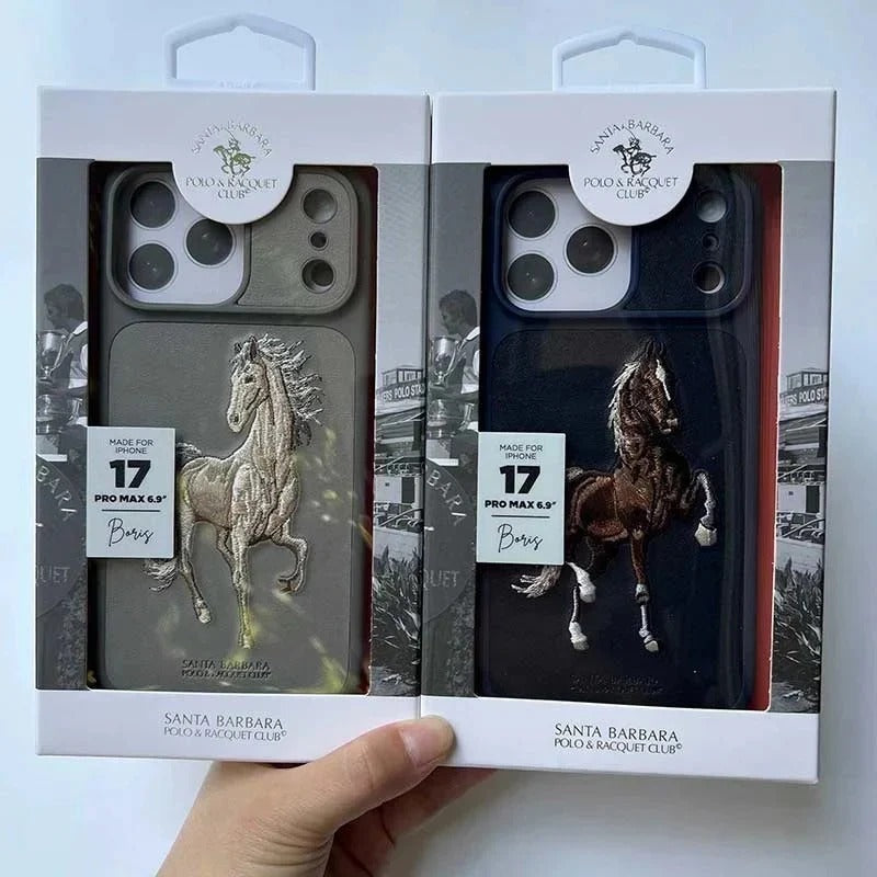 iPhone 18 Pro Santa Barbara Boris Series Leather Back Cover