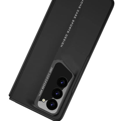 Samsung Galaxy Z Fold 6 Ultrathin Car Style PC Case with Camera & Front Glass Protection