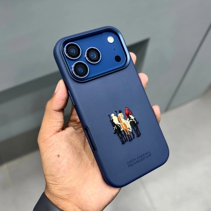 iPhone 17 Pro Max Santa Barbara Justin Series Leather Case with Magsafe - Blue