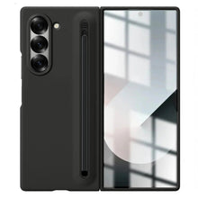 Samsung Galaxy Z Fold 6 Skin Feel S Pen Case with Front Glass Protection & Stylus